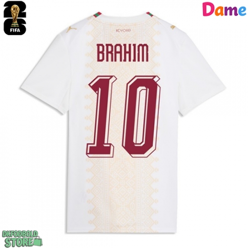 Marokko Brahim Diaz #10 Replika Udebanetrøje Dame VM 2026 Kortærmet